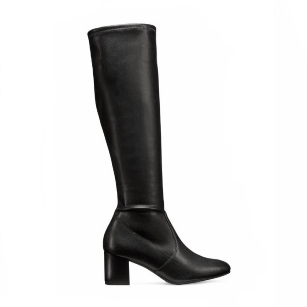 Stuart Weitzman Frannie 60 black leather knee high boots size 11